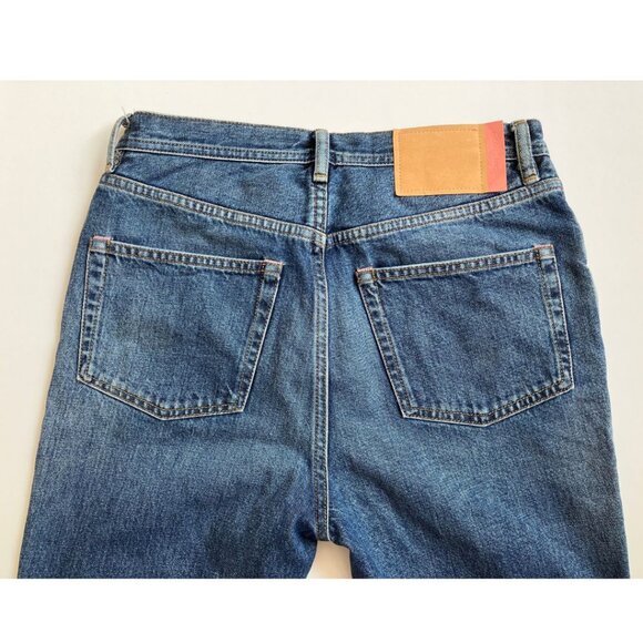 Acne Studios Log Mid Blue Jeans Size 26 Loose Fitting - Picture 7 of 9